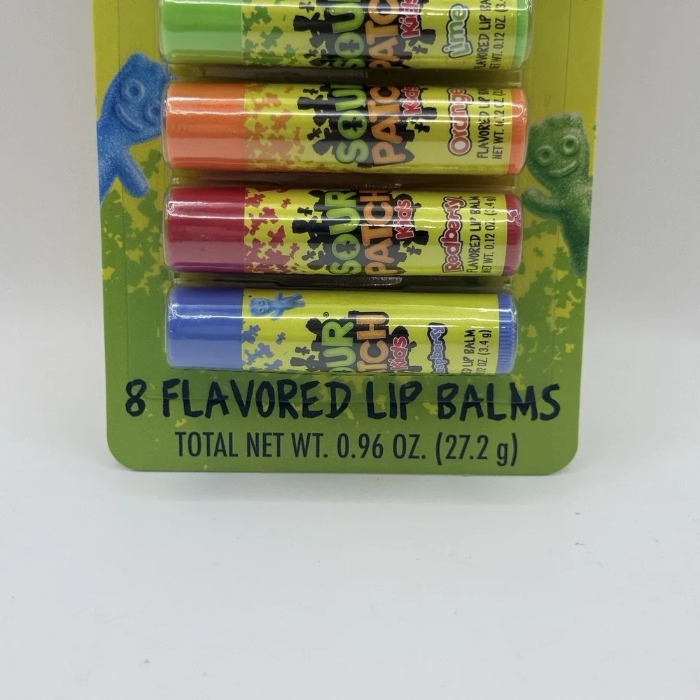 Sour Patch Kids 8 Flavored Lip Balms Assorted Pack 0.96 oz.